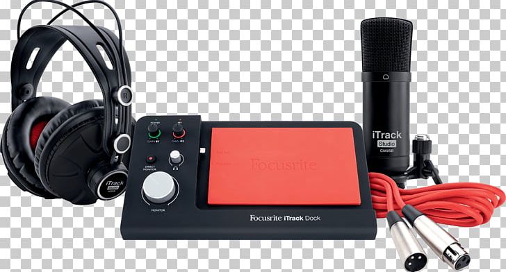 Microphone Focusrite ITrack Dock Recording Studio Sound Recording And Reproduction PNG, Clipart, Audio, Audio Equipment, Condensatormicrofoon, Electronic Device, Electronics Free PNG Download