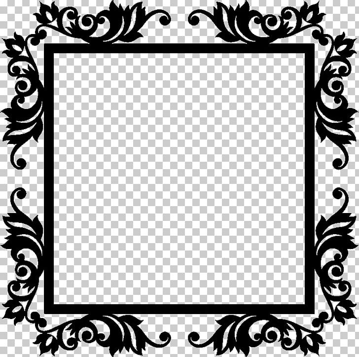 Frames Wall Decal Sticker Mural PNG, Clipart, Art, Baroque, Black, Black And White, Carre Free PNG Download