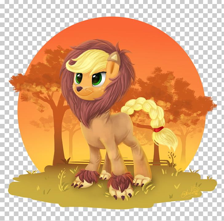 Lion Pony Applejack Rainbow Dash Twilight Sparkle PNG, Clipart, Animals, Applejack, Big Cats, Carnivoran, Cartoon Free PNG Download