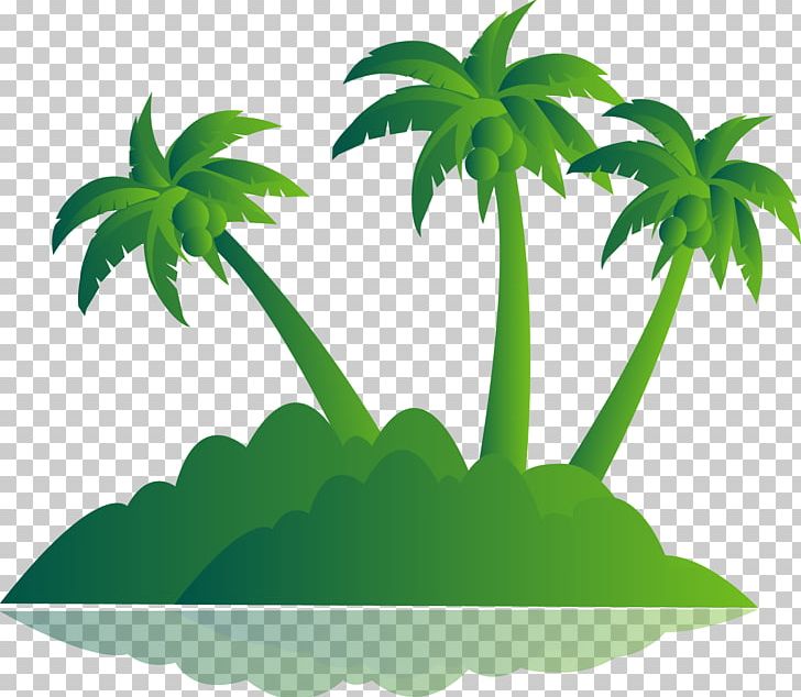 Green Palm Tree Island PNG, Clipart, Arecaceae, Background Green, Christmas Tree, Coconut Tree, Coconut Trees Free PNG Download