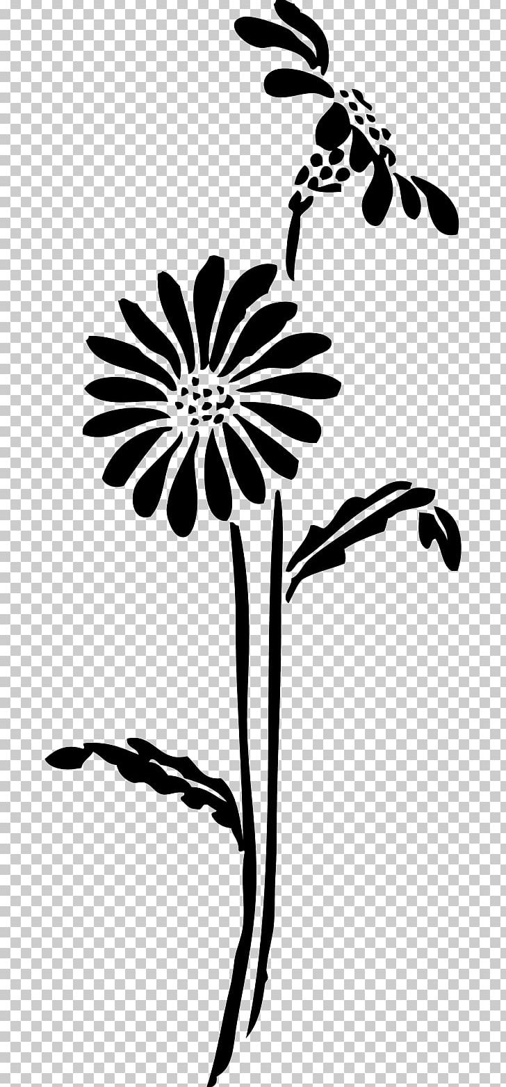 Flower Silhouette PNG, Clipart, Art, Black, Black And White, Branch, Clip Art Free PNG Download
