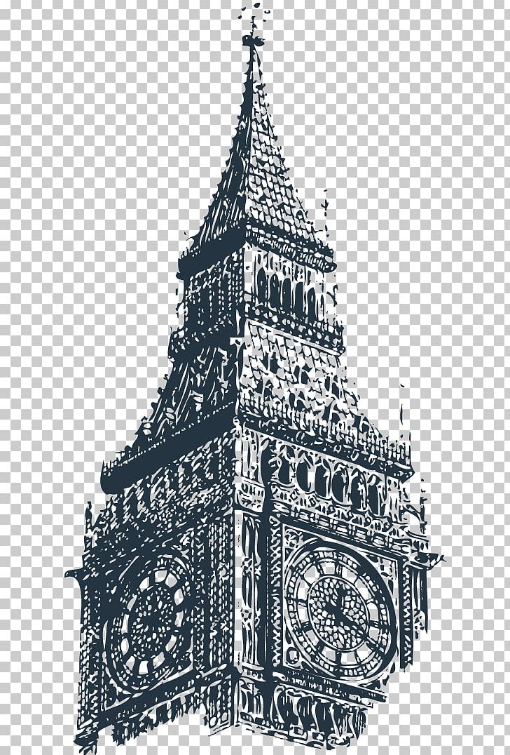 Clock Tower PNG, Clipart, Architectural, Bell Tower Of Xian, Black And White, Building, Cdr Free PNG Download