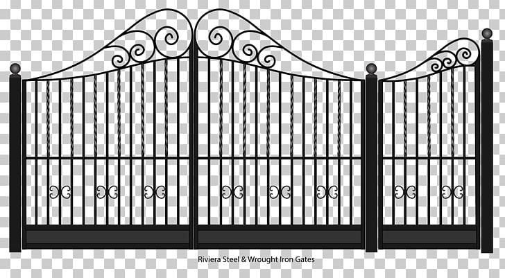 Gate Fence Wrought Iron Steel PNG, Clipart, Angle, Area, Black And White, Data, Facade Free PNG Download