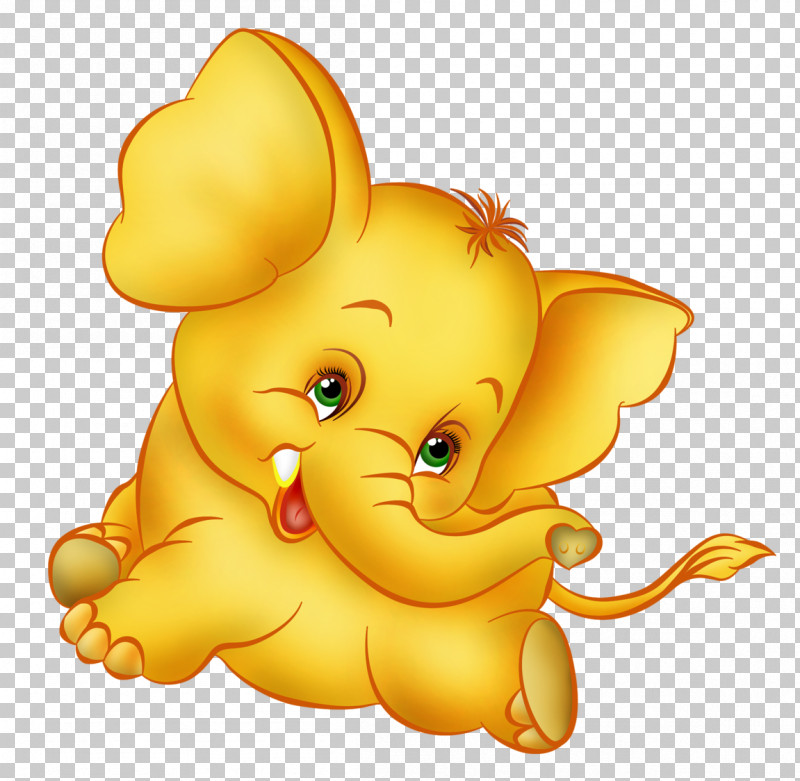 Elephant PNG, Clipart, Animation, Cartoon, Ear, Elephant, Yellow Free PNG Download