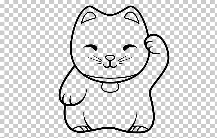 Cat Maneki-neko Drawing Luck PNG, Clipart, Animals, Black, Carnivoran, Cartoon, Cat Like Mammal Free PNG Download