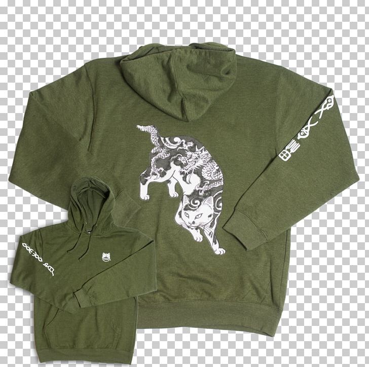 Hoodie Cat T-shirt Mouse Rat PNG, Clipart, Animals, Bluza, Cat, Clothing, Green Free PNG Download