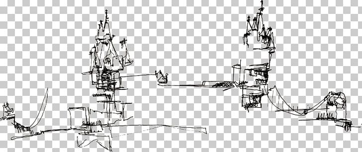 Tower Bridge City Of London Sketch PNG, Clipart, Angle, Art Exhibition, Auto Part, Black And White, Bridge Free PNG Download