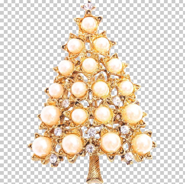 Christmas Tree Imitation Pearl Brooch PNG, Clipart, Body Jewellery, Body Jewelry, Brooch, Christmas, Christmas Decoration Free PNG Download