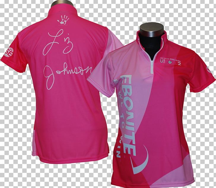 Jersey T-shirt Sleeve Clothing PNG, Clipart, Active Shirt, Bowling, Clothing, Jersey, Magenta Free PNG Download