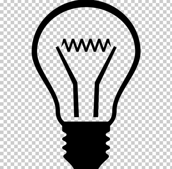 Incandescent Light Bulb Lamp PNG, Clipart, Black, Black And White, Bulb, Compact Fluorescent Lamp, Computer Icons Free PNG Download