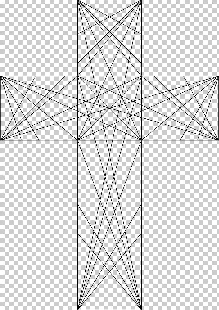 Christian Cross Drawing Geometry PNG, Clipart, Angle, Area, Black And White, Christian Cross, Cross Free PNG Download