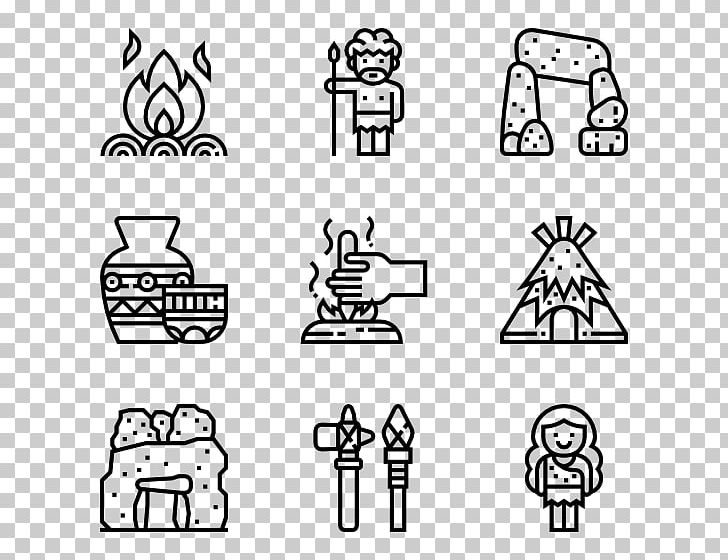 Computer Icons Encapsulated PostScript Prehistory PNG, Clipart, Angle, Black, Black And White, Brand, Cartoon Free PNG Download