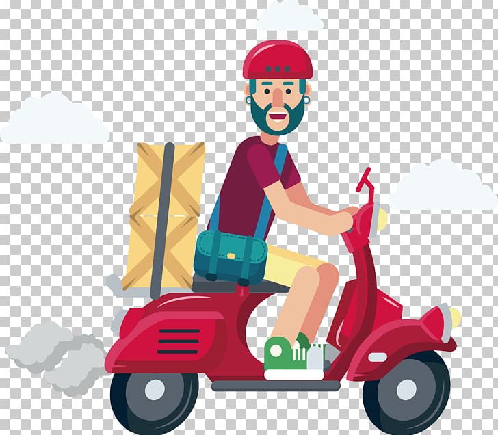 Motorcycle Courier Motorcycle Courier PNG, Clipart, Cars, Cartoon, Courier, Courier Vector, Deliver The Takeout Free PNG Download