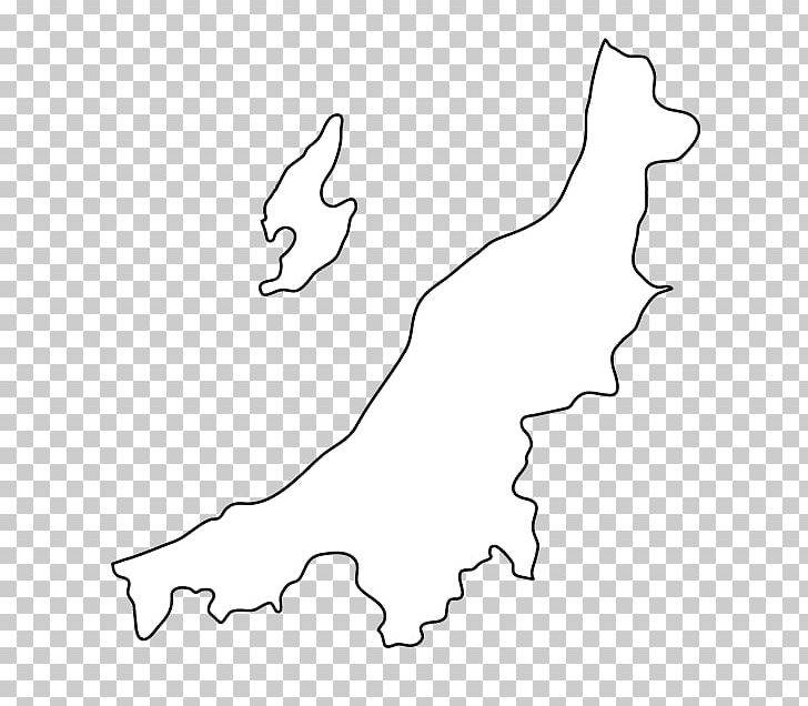 Niigata Prefectures Of Japan Map PNG, Clipart, Angle, Area, Black, Black And White, Drawing Free PNG Download