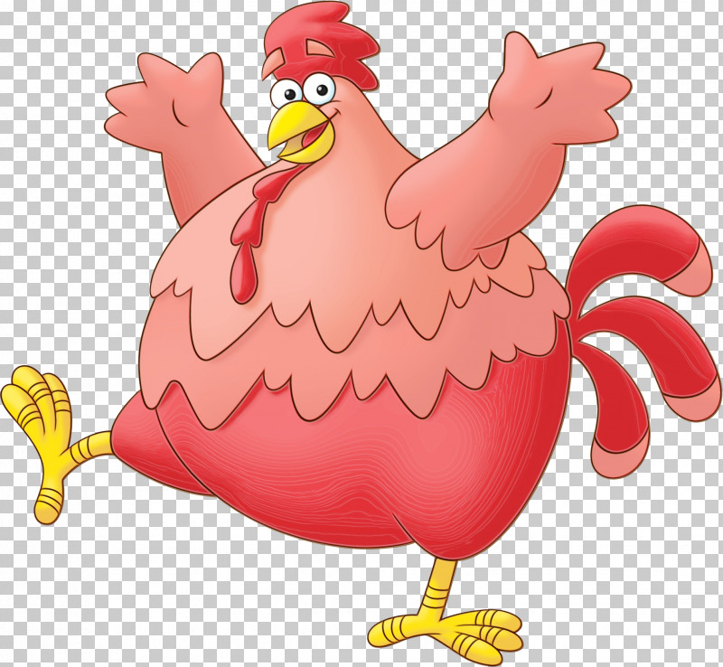 Chicken Rooster Bird Cartoon Beak PNG, Clipart, Beak, Bird, Cartoon, Chicken, Paint Free PNG Download