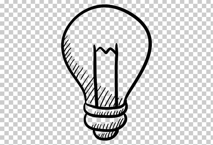Incandescent Light Bulb Symbol Sketch PNG, Clipart, Black, Black And White, Computer Icons, Drawing, Finger Free PNG Download