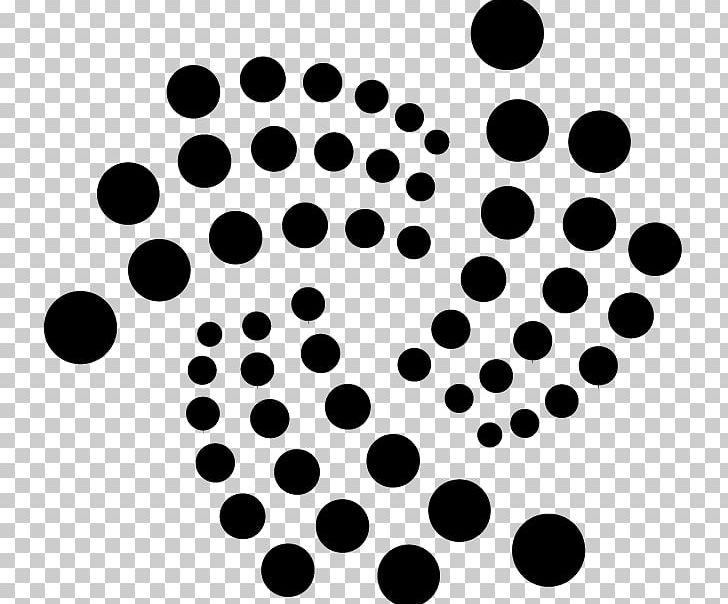 IOTA Cryptocurrency Blockchain Internet Of Things Stellar PNG, Clipart, Bitcoin, Black, Black And White, Blockchain, Circle Free PNG Download