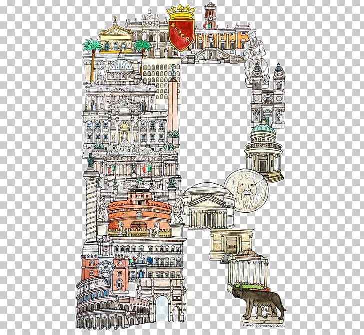 Rome Illustrator Alphabet Art Illustration PNG, Clipart, Architecture, Bui, Castle, City, Creative Background Free PNG Download