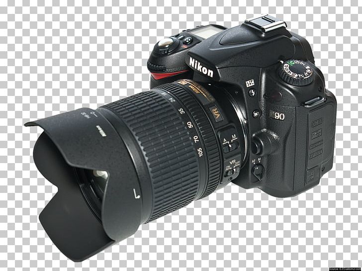 Nikon D90 AF-S DX Nikkor 18-105mm F/3.5-5.6G ED VR Nikon D7000 Camera Digital SLR PNG, Clipart, Camera, Camera Accessory, Camera Lens, Cameras Optics, D 90 Free PNG Download