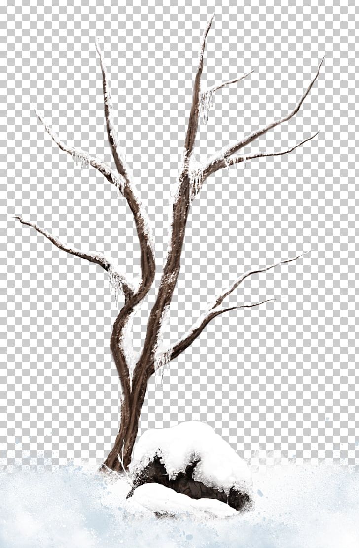 Branch Tree Snow PNG, Clipart, Art, Black And White, Branch, Christmas Tree, Drawing Free PNG Download