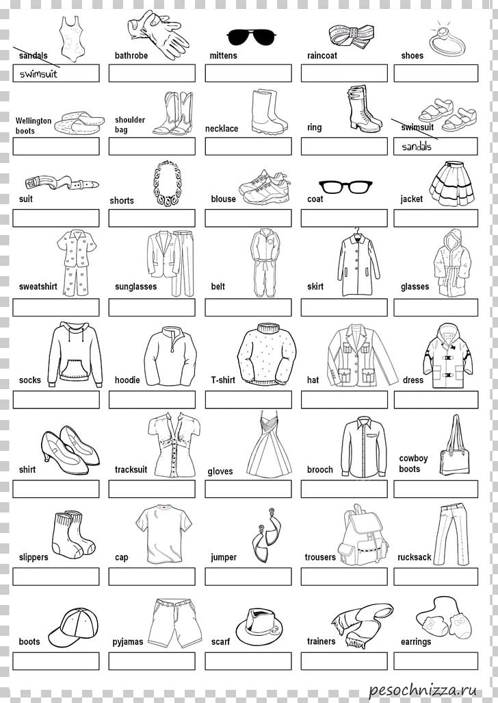 English Coloring Book Game Clothing Exercise PNG, Clipart, Angle, Area, Black And White, Clothing, Coloring Book Free PNG Download