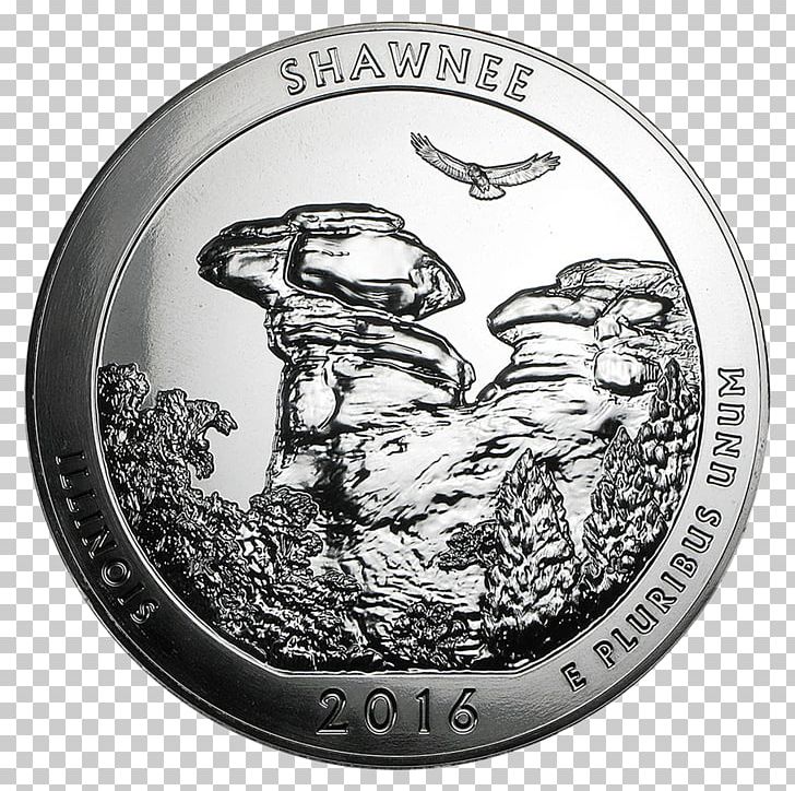 Shawnee National Forest Coin Silver Voyageurs National Park El Yunque National Forest PNG, Clipart, Apmex, Black And White, Bullion, Bullion Coin, Coin Free PNG Download