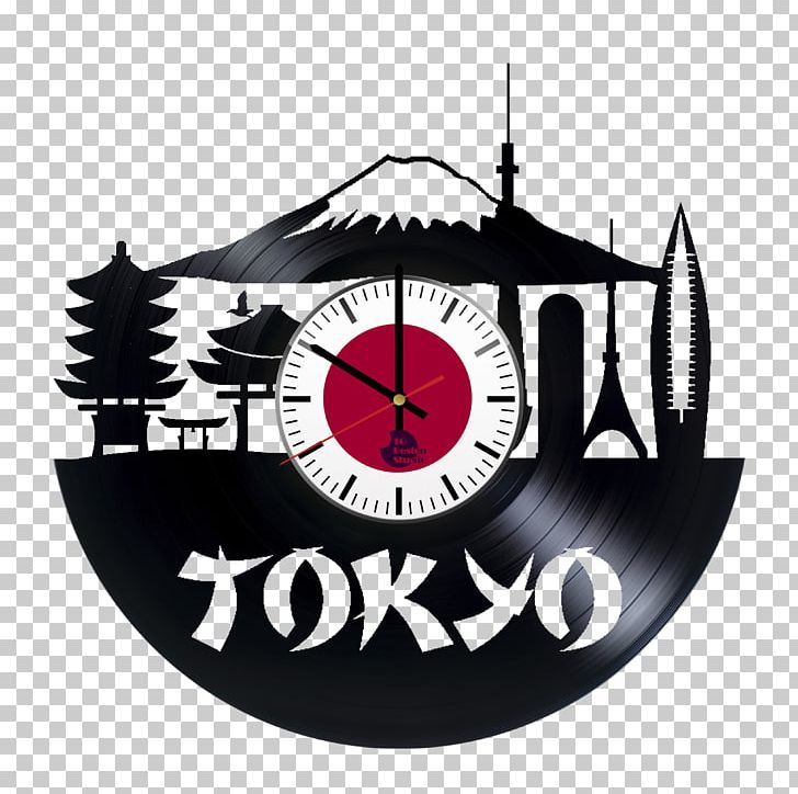 Tokyo Tower Clock Phonograph Record Wall Decal PNG, Clipart, Bedroom, Brand, Clock, Clock Tower, House Free PNG Download