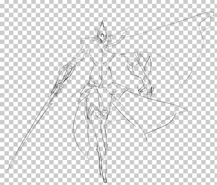 Fairy Costume Design Line Art Drawing Sketch PNG, Clipart, Angle, Anime, Arm, Artwork, Black And White Free PNG Download