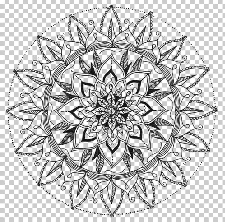 Drawing Mandala Work Of Art Alhambra PNG, Clipart, Alhambra, Art, Art Museum, Black And White, Blackwork Free PNG Download