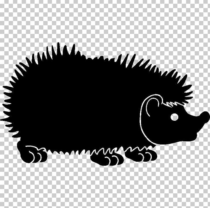 Hedgehog Black Silhouette White PNG, Clipart, Animals, Black, Black And White, Black M, Carnivora Free PNG Download