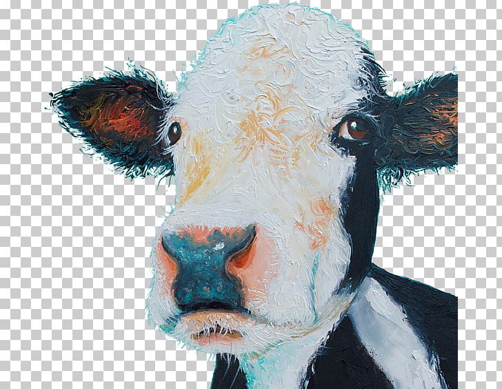 Calf Hereford Cattle Oil Painting PNG, Clipart, Abstract Art, Acrylic Paint, Art, Calf, Canvas Free PNG Download