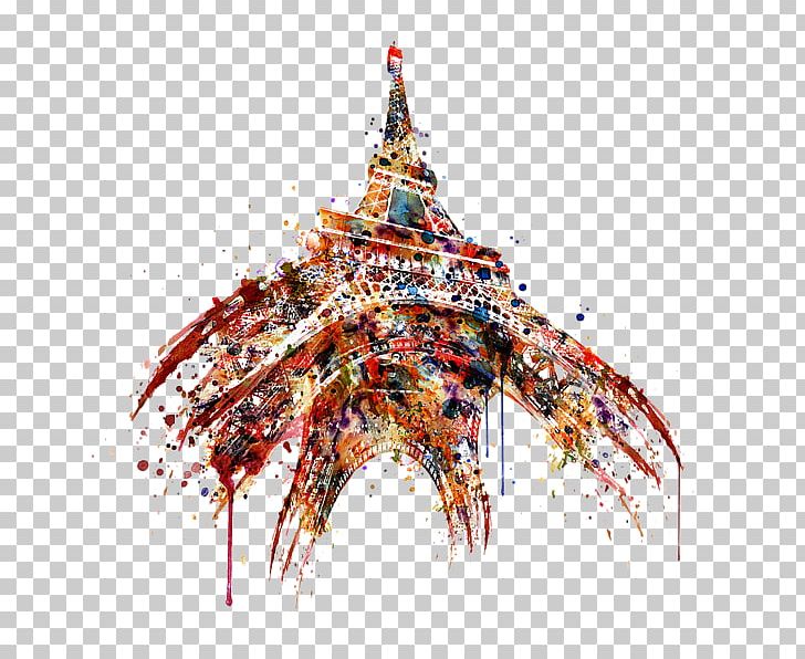 Eiffel Tower Watercolor Painting Art Canvas PNG, Clipart, Art, Canvas, Canvas Print, Christmas Ornament, Eiffel Tower Free PNG Download