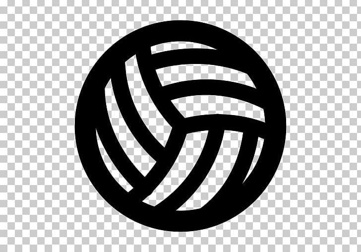 Volleyball Computer Icons Sport PNG, Clipart, Ball, Beach Volleyball, Black And White, Brand, Circle Free PNG Download
