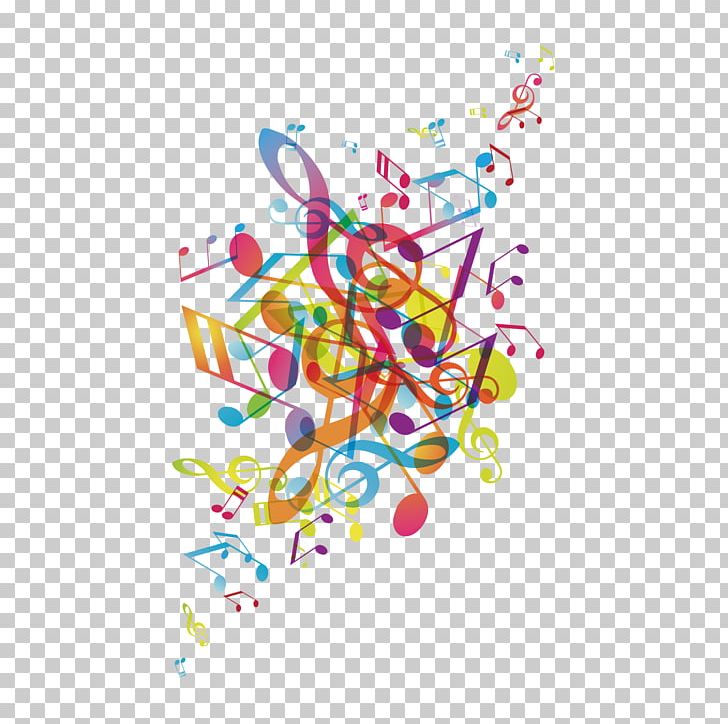 Graphic Design Musical Note Poster Illustration PNG, Clipart, Area, Circle, Color, Color Notes, Color Pencil Free PNG Download