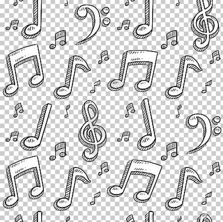 Musical Note Doodle PNG, Clipart, Angle, Art, Auto Part, Black And White, Doodle Free PNG Download