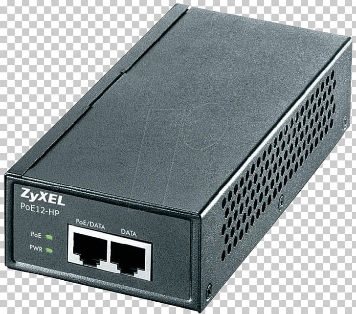 Power Over Ethernet Gigabit Ethernet Zyxel IEEE 802.3at PNG, Clipart, Ac Adapter, Adapter, Compute, Computer Network, Electronic Device Free PNG Download
