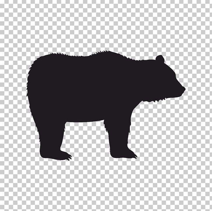 American Black Bear Grizzly Bear Computer Icons Silhouette PNG, Clipart, American Black Bear, Animal, Animals, Bear, Black And White Free PNG Download