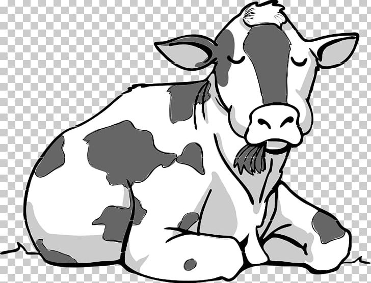 Cattle Drawing PNG, Clipart, Black, Black And White, Carnivoran, Cartoon, Cattle Like Mammal Free PNG Download