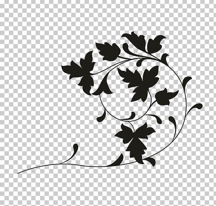White Floral Design PNG, Clipart, Black, Black And White, Branch, Clip Art, Flora Free PNG Download