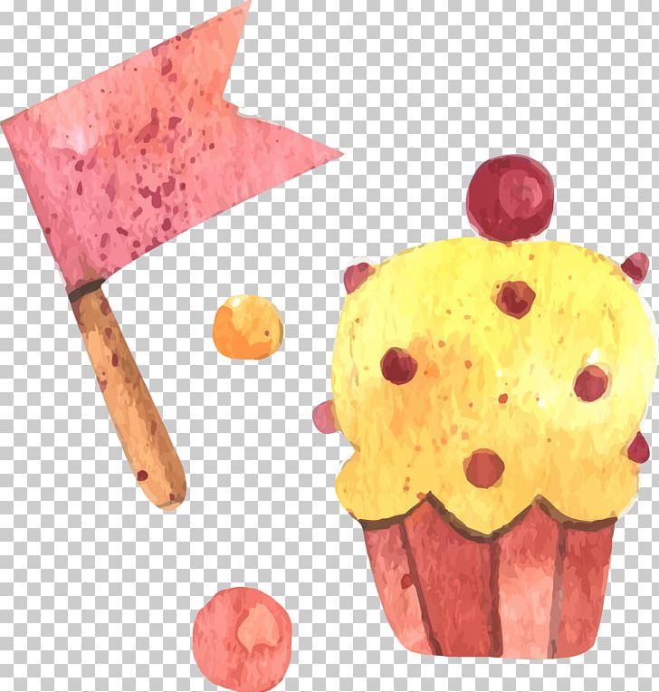 Ice Cream Lollipop Cupcake Watercolor Painting PNG, Clipart, Animation, Birthday Elements, Cakes, Cake Vector, Cartoon Free PNG Download