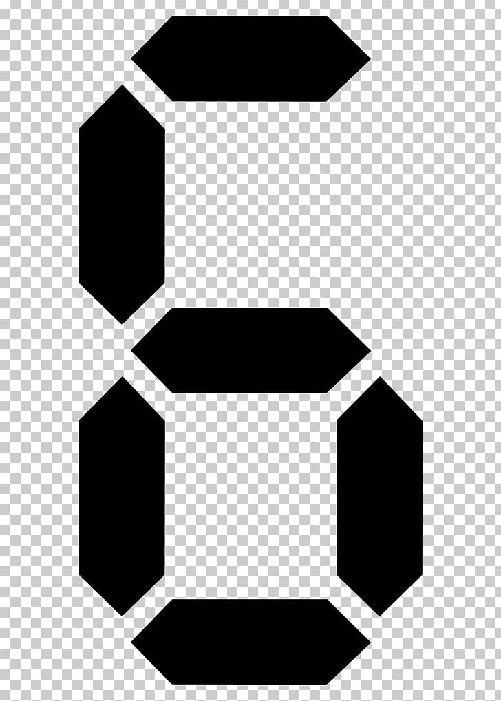Seven-segment Display PNG, Clipart, Angle, Area, Black, Black And White, Display Device Free PNG Download