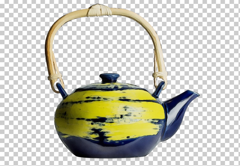 Kettle Teapot Stovetop Kettle Ceramic Pottery PNG, Clipart, Ceramic, Cobalt, Cobalt Blue, Kettle, Paint Free PNG Download