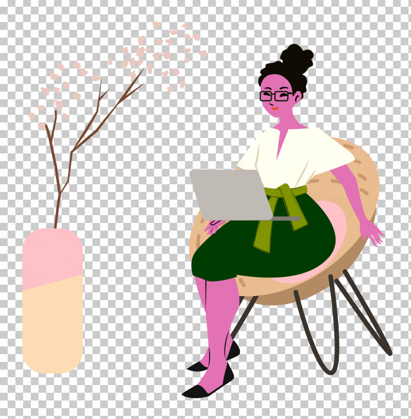 Alone Time Lady Computer PNG, Clipart, Alone Time, Behavior, Biology, Cartoon, Chair Free PNG Download