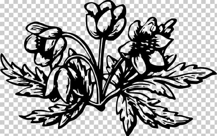 Floral Design Flower PNG, Clipart, Artwork, Black And White, Branch, Drawing, Fictional Character Free PNG Download