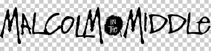 Logo Television Show Malcolm In The Middle PNG, Clipart, Angle, Black, Black And White, Brand, Calligraphy Free PNG Download