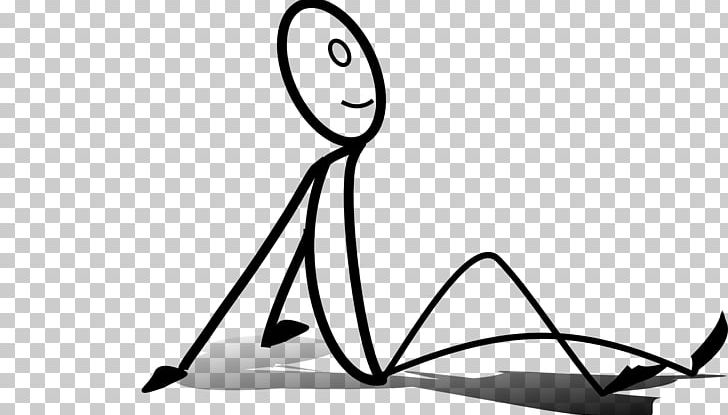 Stick Figure Sitting PNG