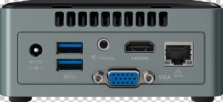 Intel BOXNUC6CAYH NUC Kit Next Unit Of Computing Celeron Intel Core PNG, Clipart, Audio Receiver, Central Processing Unit, Computer, Electronic Device, Electronics Free PNG Download