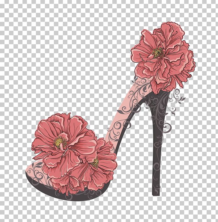 High-heeled Shoe Graphics Illustration PNG, Clipart, Art, Cartoon, Comics, Fashion, Flower Free PNG Download