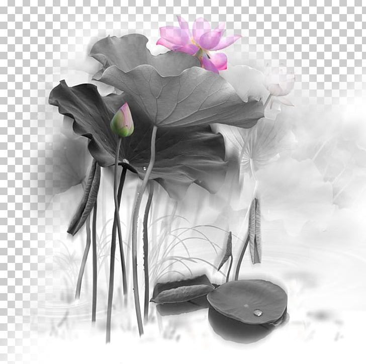 Ink Wash Painting Nelumbo Nucifera PNG, Clipart, Chinese Painting, Color, Creative Ads, Creative Artwork, Creative Background Free PNG Download