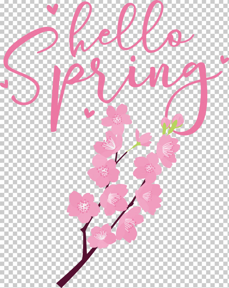 Hello Spring Spring PNG, Clipart, Cherry Blossom, Cut Flowers, Floral Design, Flower, Hello Spring Free PNG Download